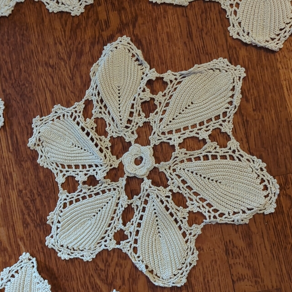 Handmade Crochet Cotton Tablecloth - Picture 3 of 3